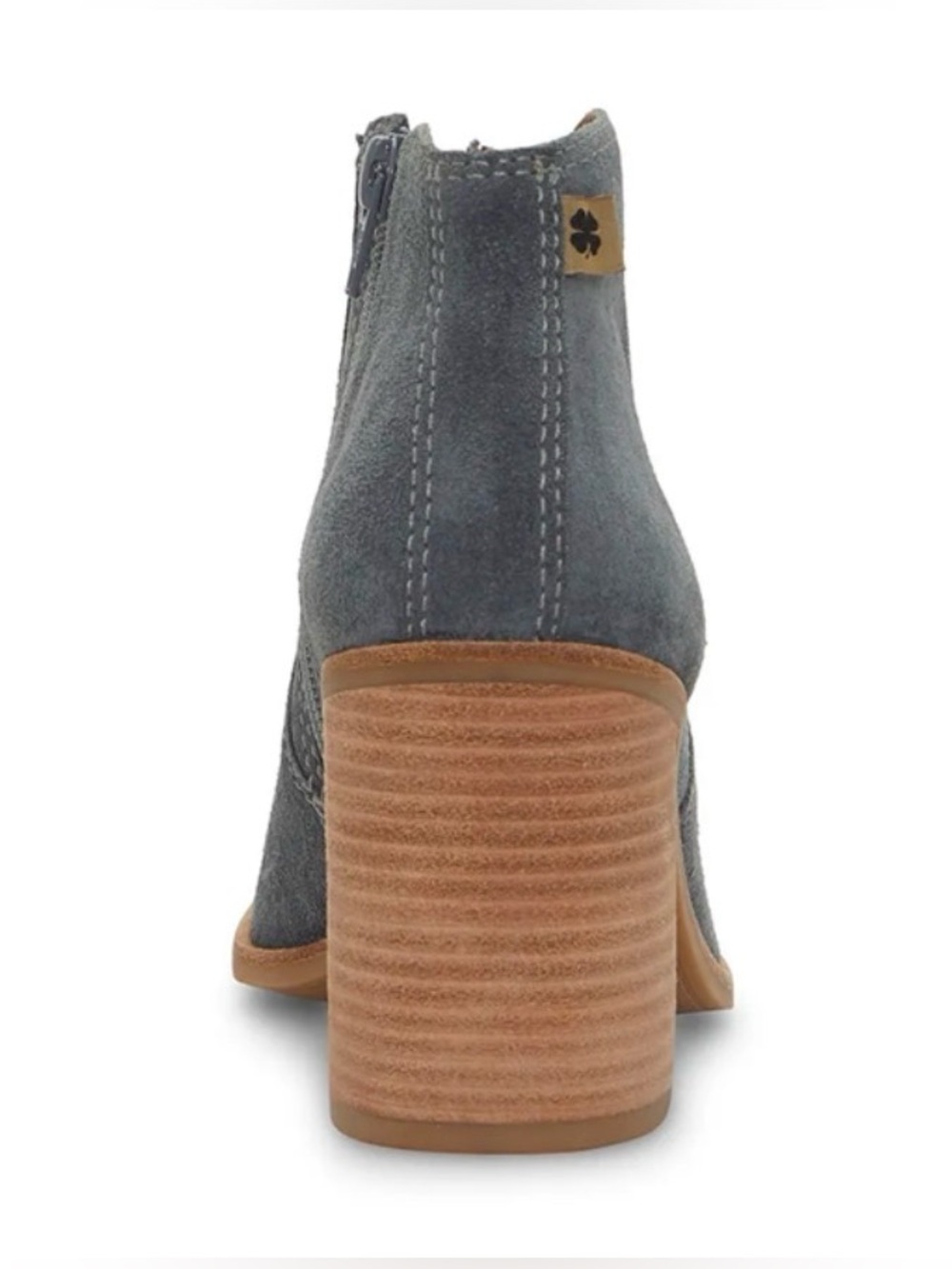 NWOB Lucky Brand Pellyon Heeled Bootie- In Open Grey $139 MSRP - Picture 3 of 16